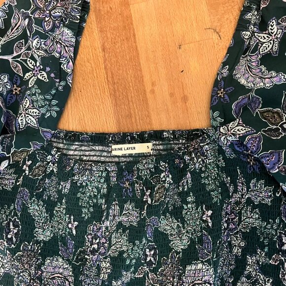 Marine Layer "Ivy" Paisley Smocked Dress (S) - Picture 7 of 9